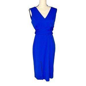 Elegant Blue Sleeveless Dress